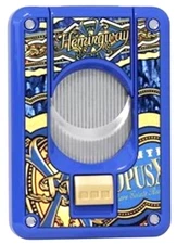Elie Bleu Slide Button Cigar Cutter, Hemingway EBC4072, New In Box