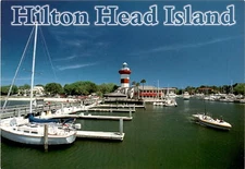 Harbour Town, Marina, Calibogue Sound, SouthArt Inc., Italy, Kina Postcard