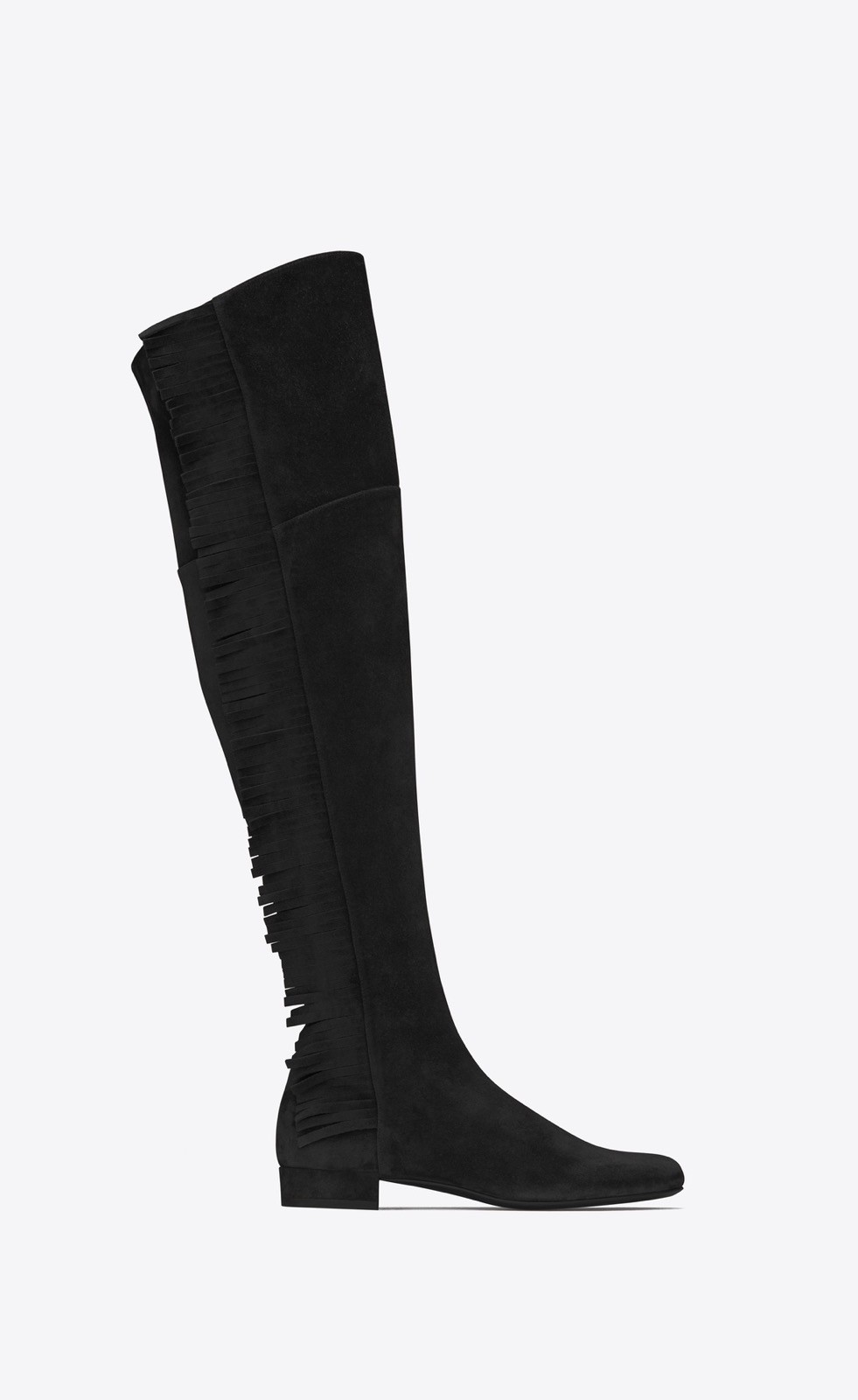 Stivali overknee Saint Laurent BB 20 OTK Frange neri 36 6