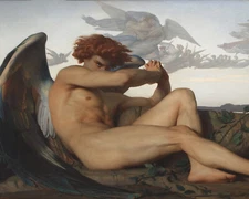 The Fallen Angel Alexandre Cabanel Painting Giclee Print on Fine Art Paper
