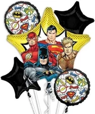 Anagram Justice League Foil Balloon Bouquet 5 Piece