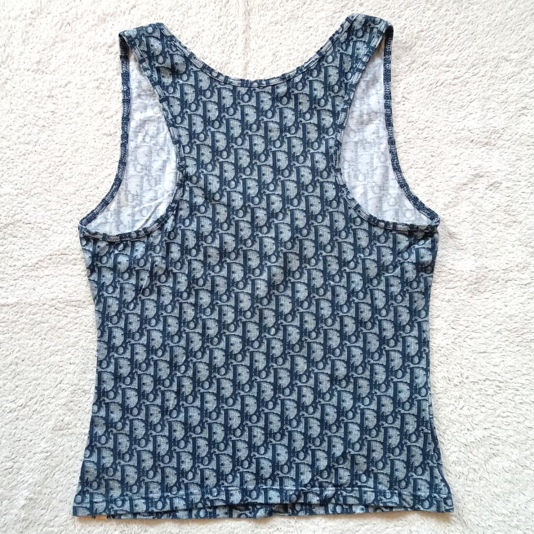 Christian Dior トロッター ナンバーTシャツ ガリアーノ 水色 Christian Dior トロッター ナンバーTシャツ ガリアーノ 水色