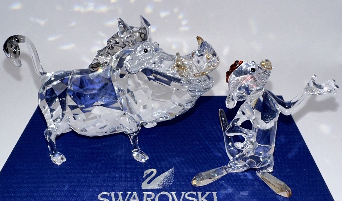 Swarovski Lion King Crystal Figurines Pumba & Timon 1049784 Swarovski Lion King Crystal Figurines Pumba & Timon 1049784