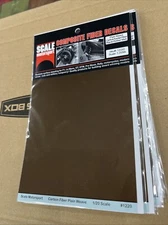 1/20 Scale Motorsport #1220 Plain Weave Carbon Fiber Decal, Black / Amber