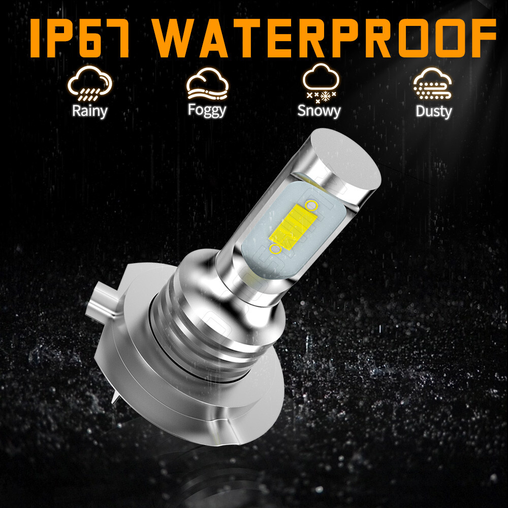 H7 H7 LED Headlight KIT Combo Bulbs High Low Beam Super Bright