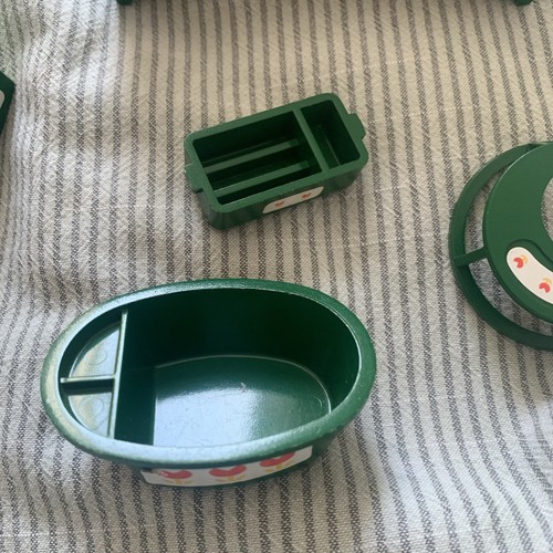 Vintage 1980s Sylvanian Families 5-piece Nursery Green Set Calico Critters VGC - Picture 3 of 10