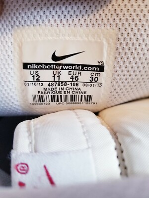 Nike Mens Alphaballer Mid 487858-106 White/Red Basketball  display picture 2