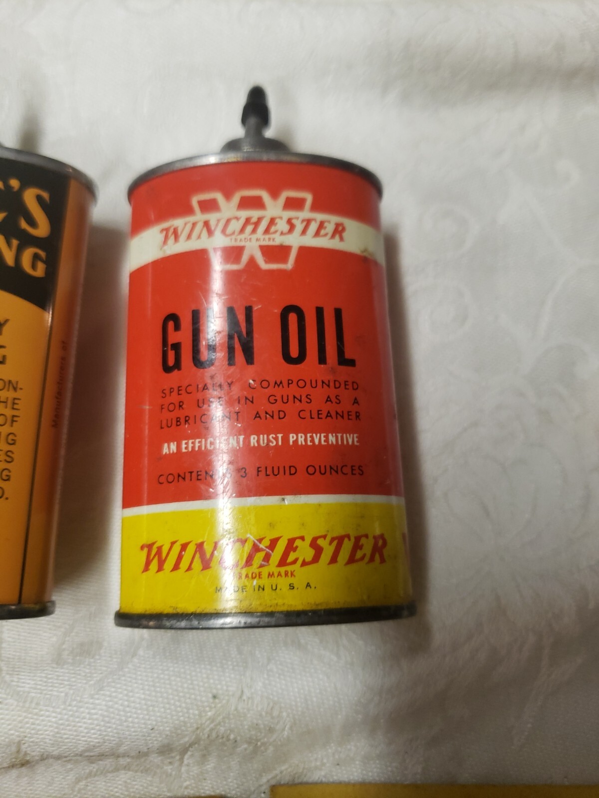 Hoppes Gun Cleaning Kit Plus Vintage Oil Can Lot Winchester JC Higgins