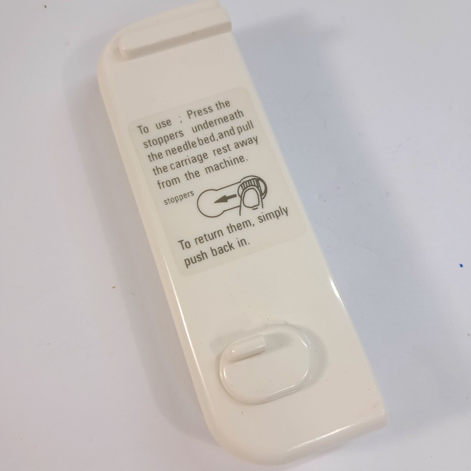 SILVER REED KNITTING MACHINE LK 150 Stopper end left side replacement Part LK150