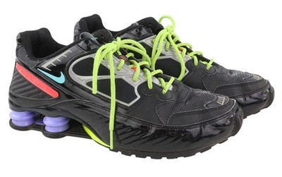 Nike Shox Men's Sneakers EU42.5 Black Low Top Sports Shoes