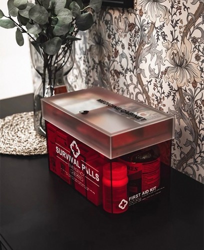 Designer Clear Acrylic Medicine Box – Clear Multi-Tier Organizer w/ Lock - Picture 6 of 12