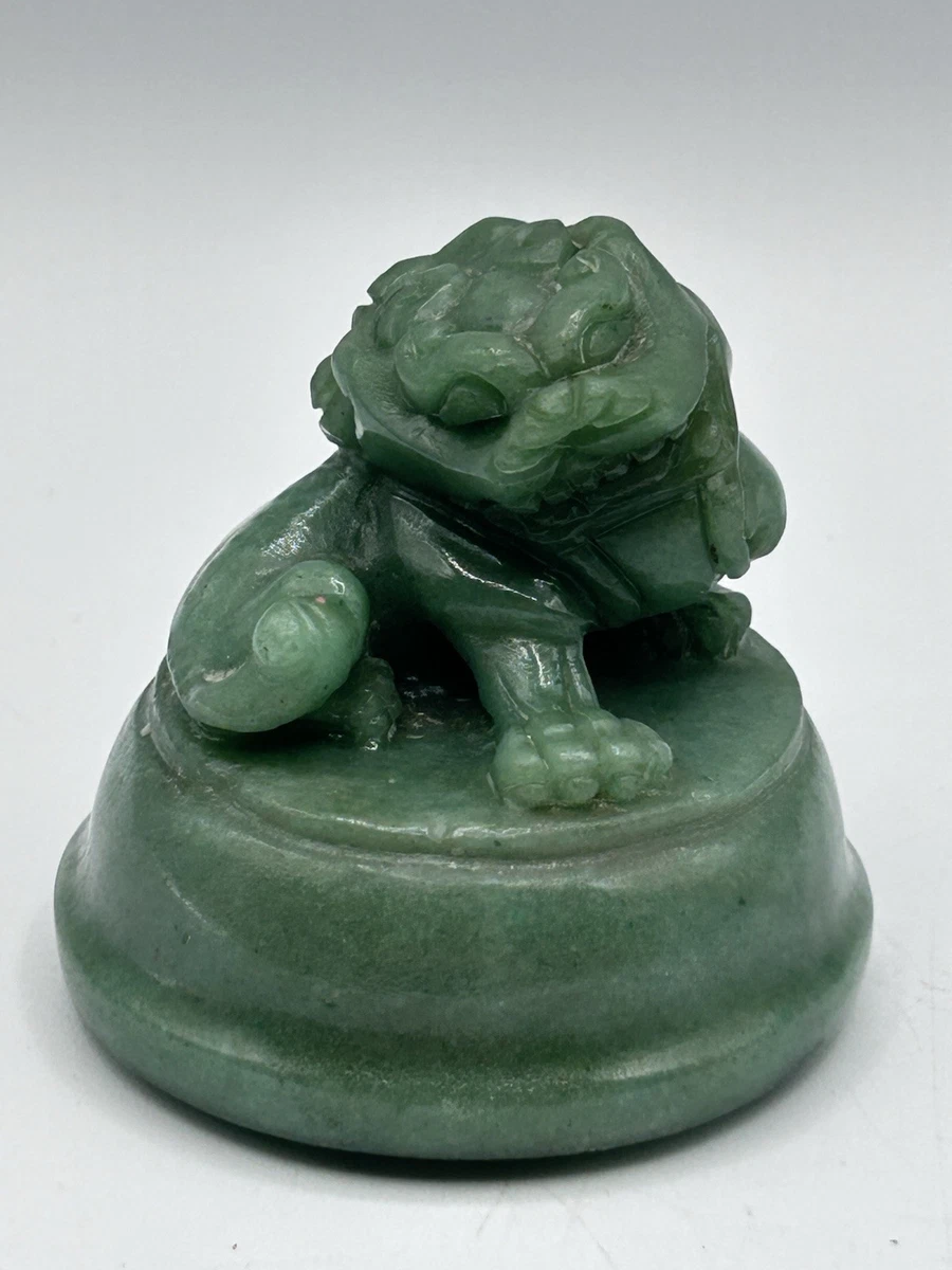 绿色中国古董寿山石主| eBay