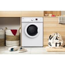 Amica 7kg Vented Tumble Dryer - Freestanding White - ADV7CLCW