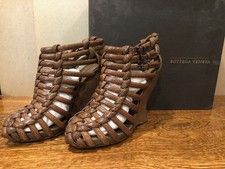 Bottega Veneta Cage Wedge Sandals / Shoes Size 38 1/2 Cigar color