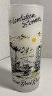 Vintage Libbey Plantation Scenes Frosted Drinking Glass Steam Boat Race MCM  — photo 1