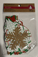 Recollections Christmas Die Cut Shapes - 48 piece Assortment - New In Package