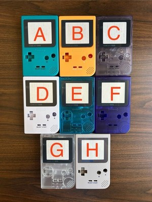 Gameboy pocket Replacement Housing Shell Case &buttons- PICK YOUR COLOR