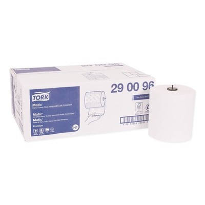Tork 290096 7.7'' x 575' 2-Ply Extra Soft Hand Towel Roll - White (6/CT) New