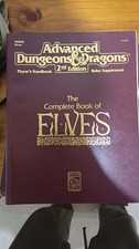 Advanced Dungeons Dragons AD&D The Complete Book of Elves TSR2131 1992 VG!