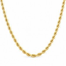 Italienische 1/200 14k Gelbgold Seil Kette Ca...