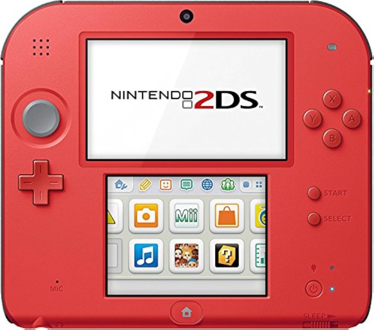 ニンテンドー3DS/2DS MIRA Nintendo 2DS Crimson Red 2 W/ Mario Kart 7 Console Portable System