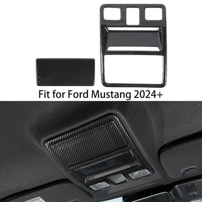 Front Top Roof Reading Light Panel Bezel Cover Trim Decor For Ford Mustang 2024+