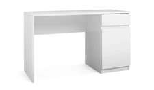 Assembled Jenson 1 Drawer Office Desk - White Gloss