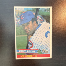 Donruss 1984 Donruss Rated Rookie #41 Joe Carter RC Baseball Card - Cubs. rookie card picture