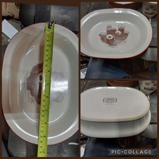 Vtg Noritake Desert Flowers 8341 Stoneware 9 3/4" Oval Vegetable Bowl Cactus