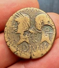 Nemausus-Nîmes, Augustus and Agrippa Dupondius COL NEM (countermarked D)! 12.12g