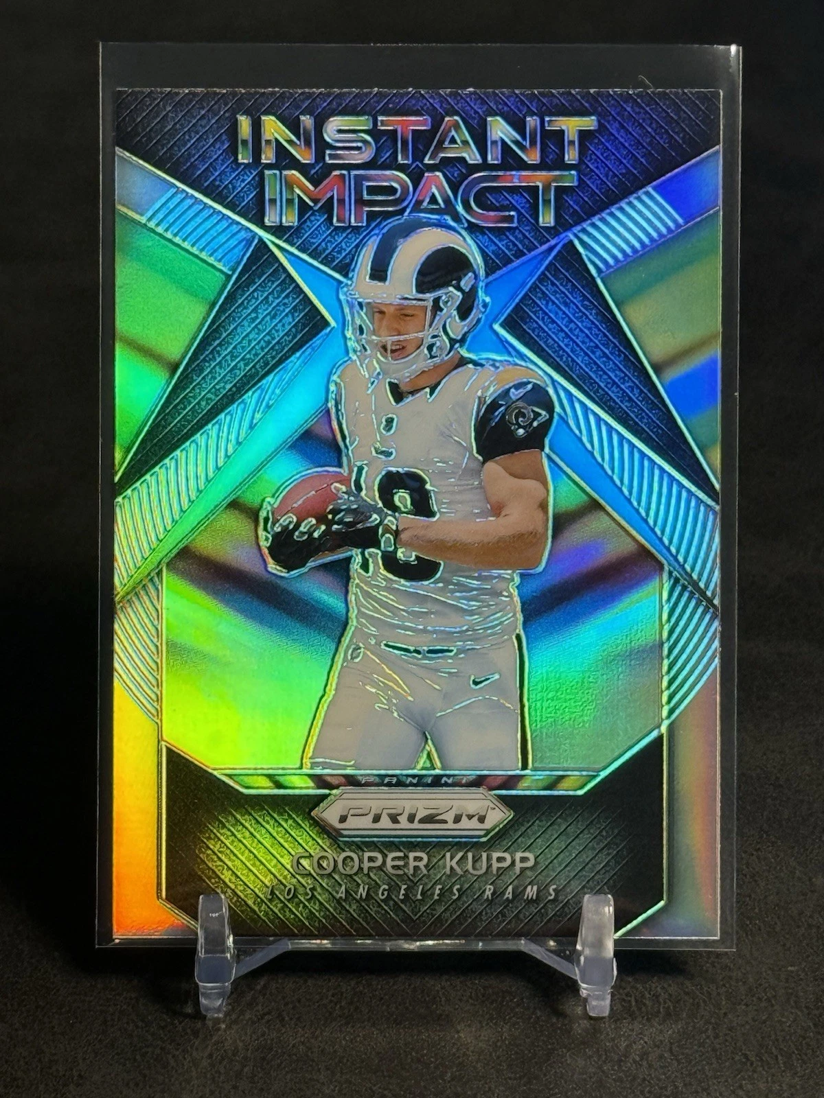 2017 Panini Prizm #18 Cooper Kupp Rookie RC Instant Impact Silver Prizm Rams