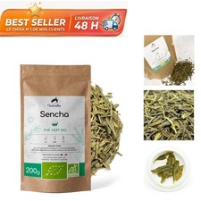 Chabiothé Thé vert nature Sencha Bio 200g - Sachet refermable