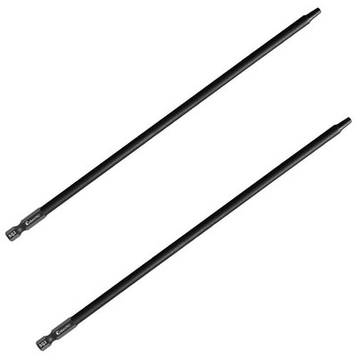 2PCS Robertson Square #2 Drive Bits, Premium S2 Alloy Steel 2 Square Drill Bi...