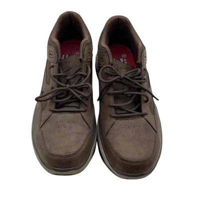 SKECHERS MAX STOUT ST Brown Leather Alloy Toe Work Shoes Men s Size 14 NWOB