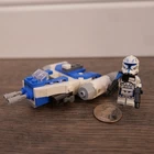 LEGO Star Wars: Captain Rex mini Figure w/ Y-Wing Micro fighter 75391 Parts