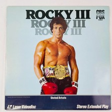 Fox Home Video 1982 Rocky III 3 Laserdisc LD Rare Collectible