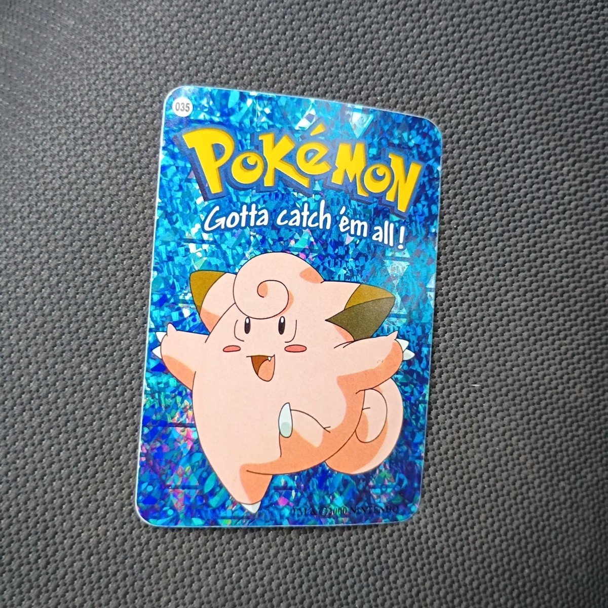 Clefairy #035 2000 Pokémon  Original Vending Prism Holo Sticker Card