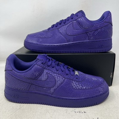 Nike Kobe Air Force 1 Low Mamba Court Purple Lakers Men's 11.5 No Lid IB0018-500
