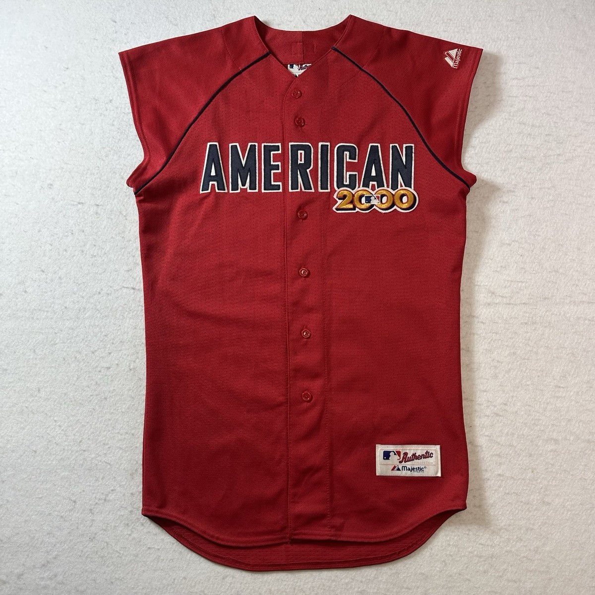 Derek Jeter 2000 All Star Game Jersey New York Yankees MVP MLB Vintage  Medium