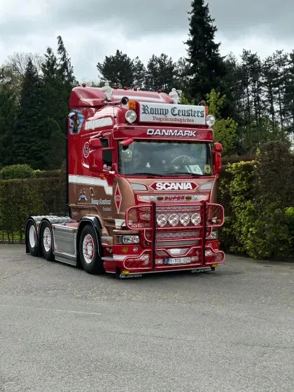 TEKNO 87454 SCANIA R TRACTORE 6X2 & SEMI-RIMORCHIO BENNA RONNY CEUSTERS (DK) - Immagine 2 di 4