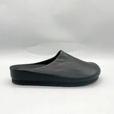 SAS Womens 10.5 M Hinny Comfort Mules Shoes Black Leather Slip On Clogs Casual