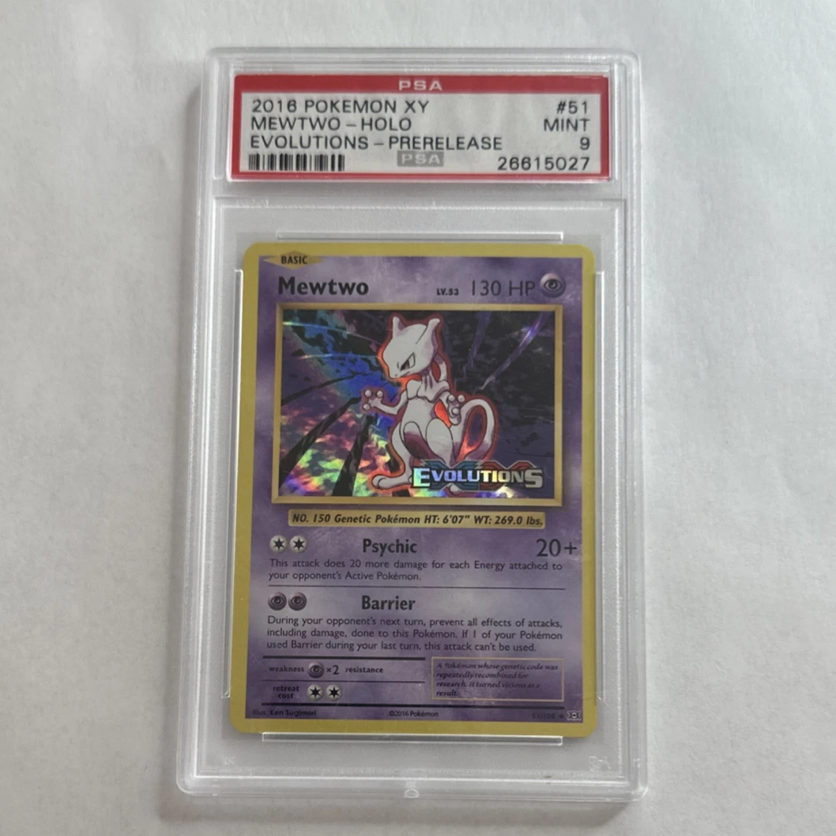 2016 ポケモン ミュウツー ホロ PSA10 ポケモンカード 2016年 #49 ミュウツー Mewtwo Holo PSA10 20th