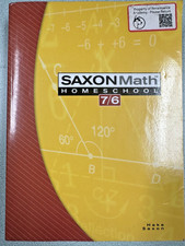 Saxon Math 7/6: Homeschool Student Textbook
