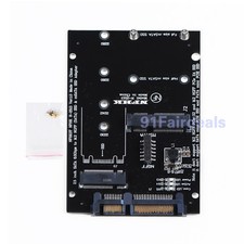 2 In 1 M.2 NGFF/Msata SSD to SATA III 3.0 Adapter Converter Card 2242 2260 2280