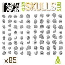 Green Stuff World: SKULLS x85 - Miniature  Scale Model - Resin Skull Pack