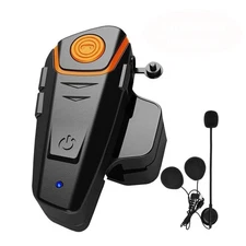 Motorcycle Bluetooth Headset, BT-S2 Bluetooth 5.0 Helmet Intercom Headset up ...