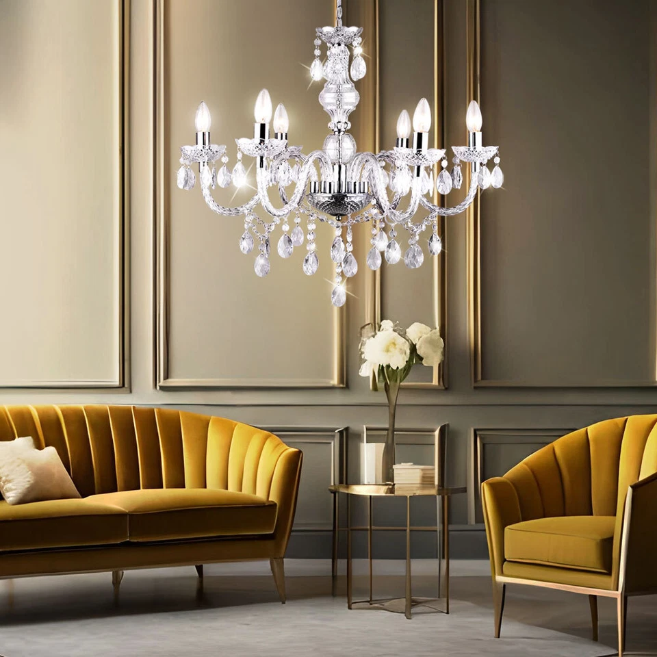 Coprire Appesa Lampada Lampadario Cristallo Pendente Hall Eingangshallen Luce - Immagine 4 di 4