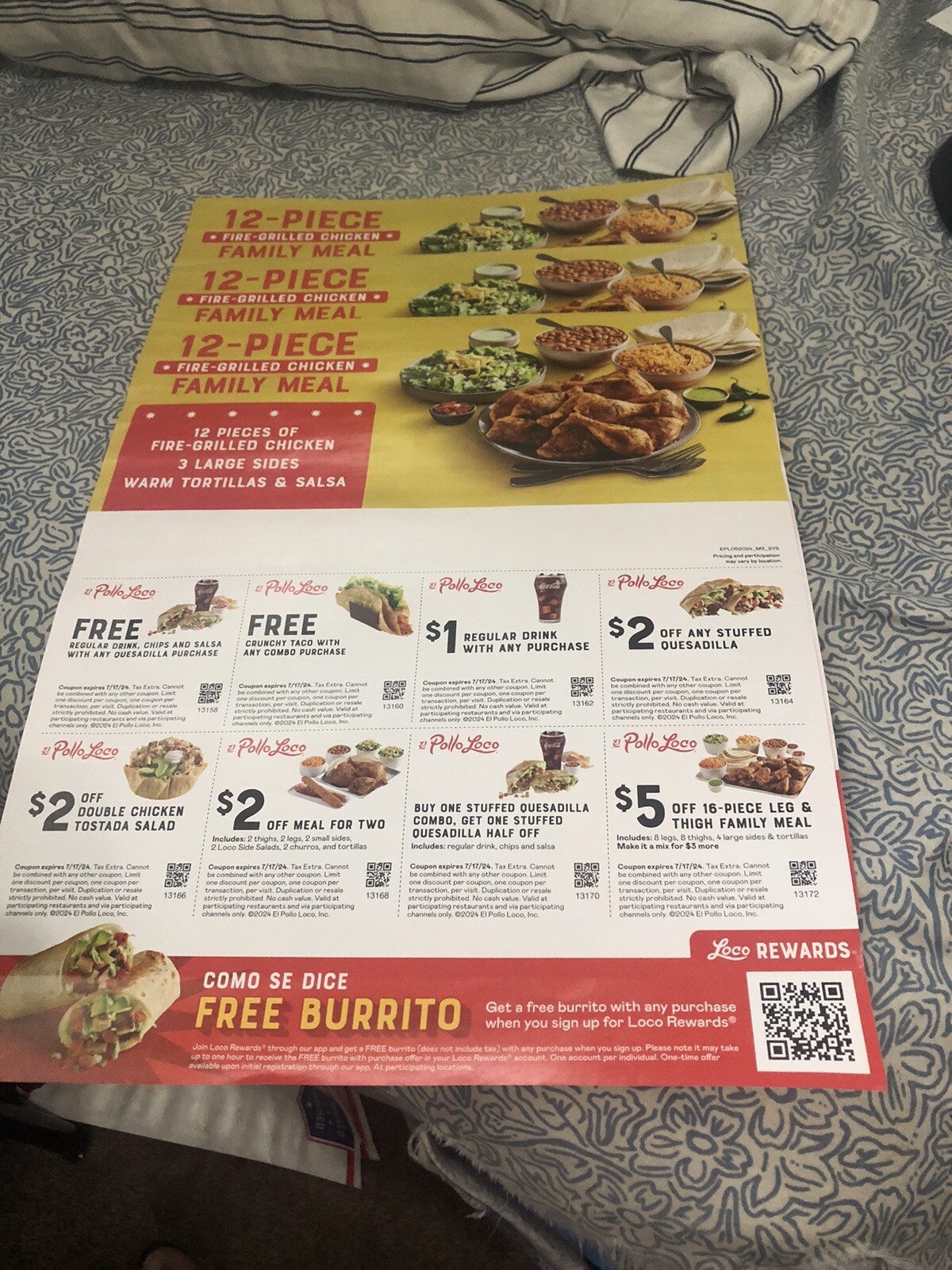 3 Sheets Of El Pollo Loco Coupons 7/17/24 eBay