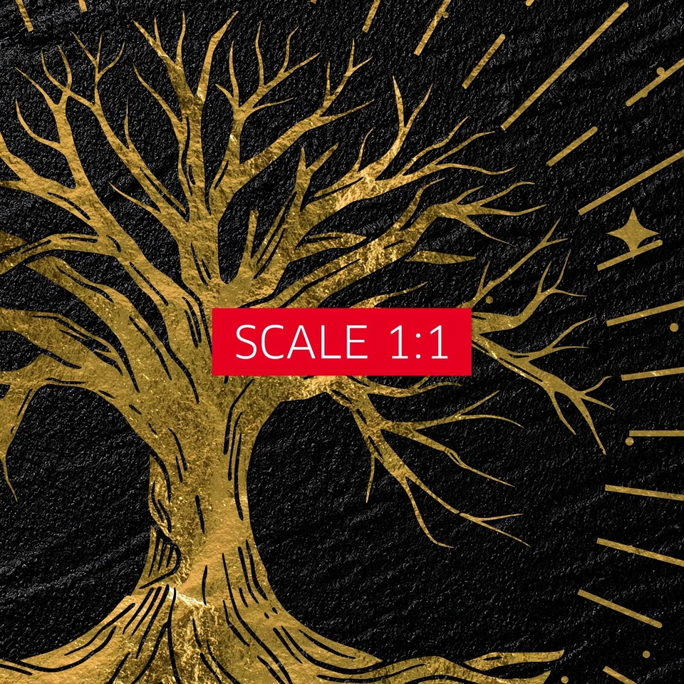 Gold Mystical Tarot: Tree of life — tarot card, art deco poster, esoteric poster - Image 4 of 4