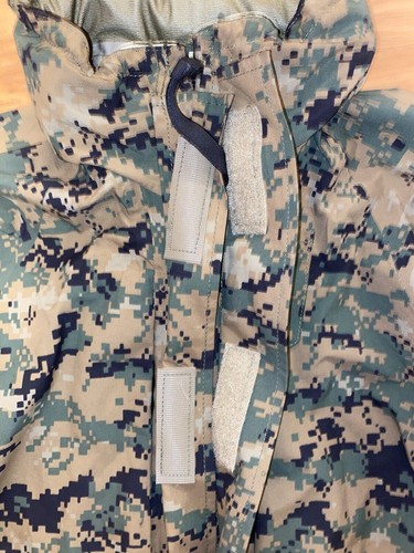 Genuine Usmc Apecs Gore Tex Digital Marpat Cold Weather Parka - Small Long. - Picture 2 of 4